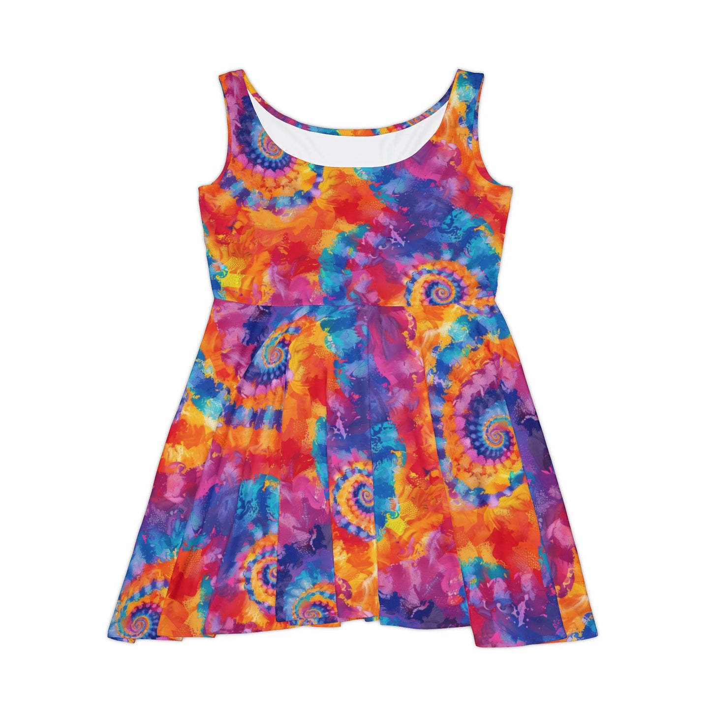 Vibrant Tie Dye Women's Skater Dress