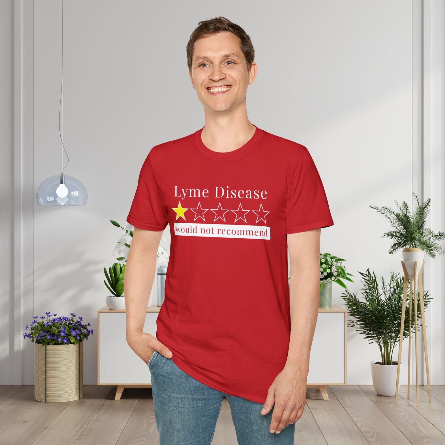 Lyme Disease 1 Star Would Not Recommend Adult T-shirt