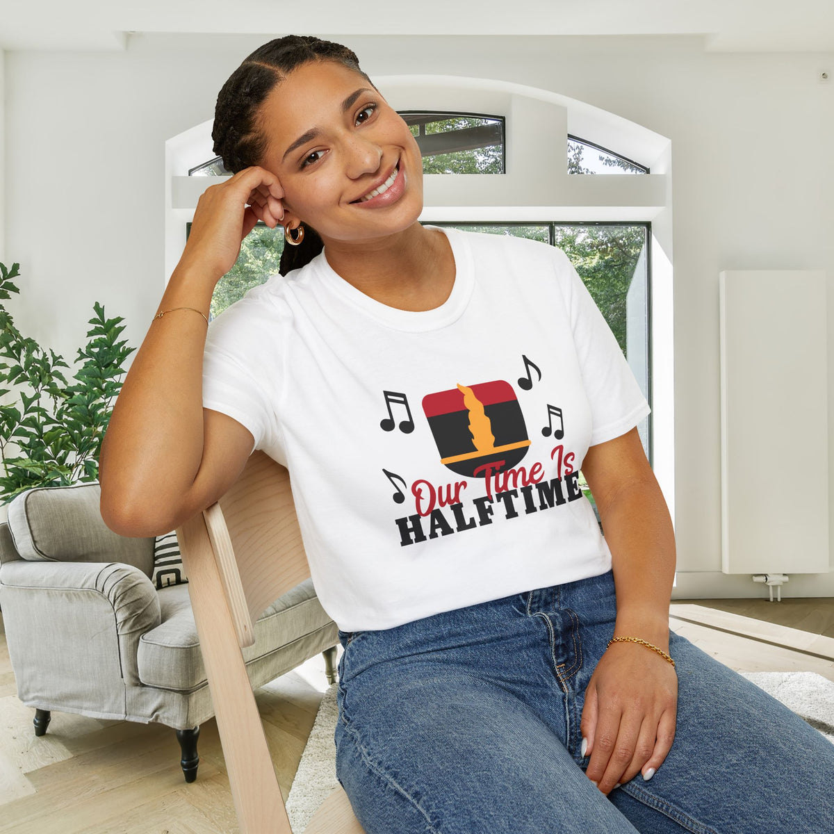 Our Time is Halftime Adult T-shirt