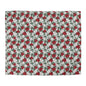 Winter Poinsettia Garden Microfiber Duvet Cover