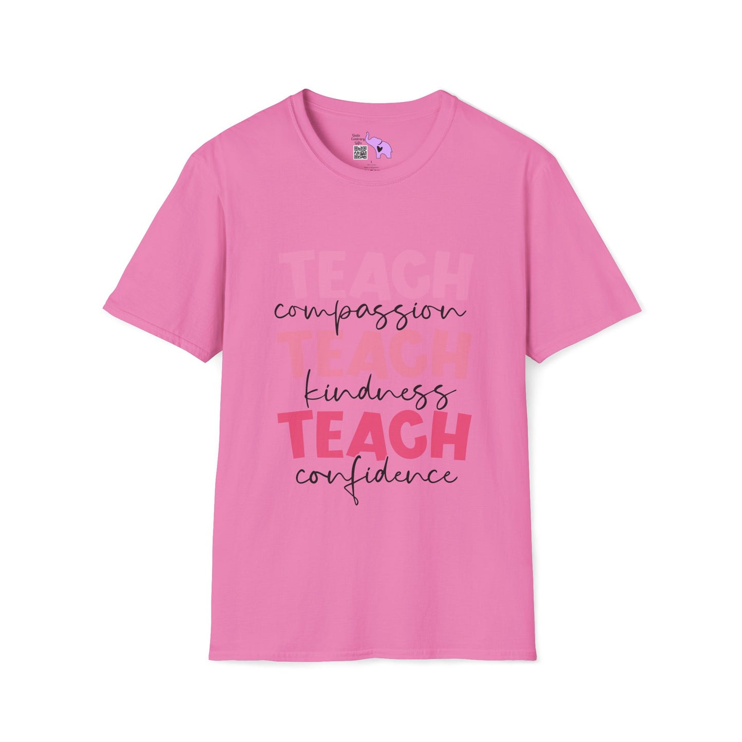Teach Compassion, Kindness, Confidence Adult T-shirt