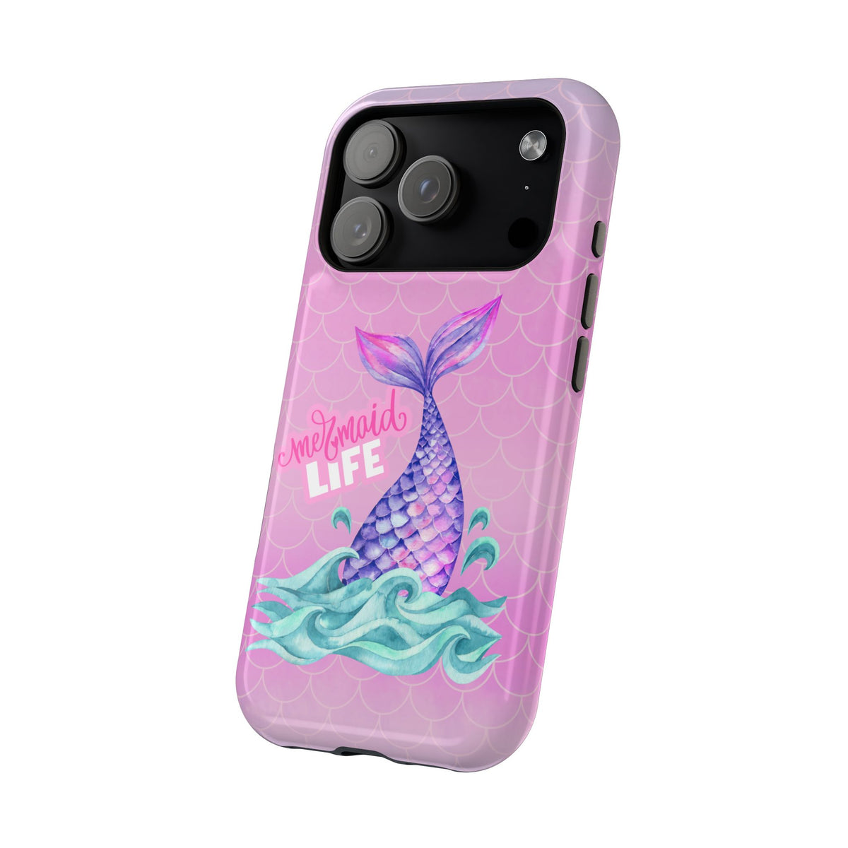 Pink Mermaid Life MagSafe® Compatible Tough Case for iPhone