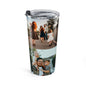 Personalized 3 Photo 20oz Stainless Steel Tumbler – Custom 1 Portrait & 2 Landscape Picture Cup