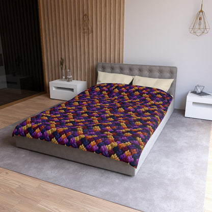 Velour Garden Duvet Bedding Set