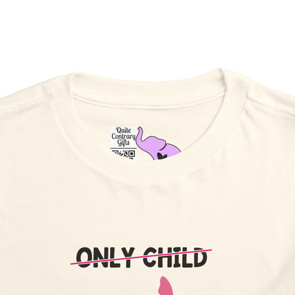 Promoted to Big Sister from Only Child Toddler Tee