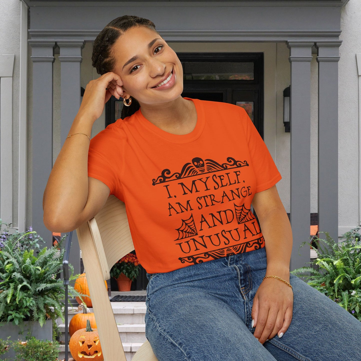Beetlejuice I Myself Am Strange and Unusual Adult T-shirt