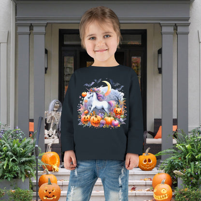 Halloween Unicorn Toddler Long Sleeve Tee