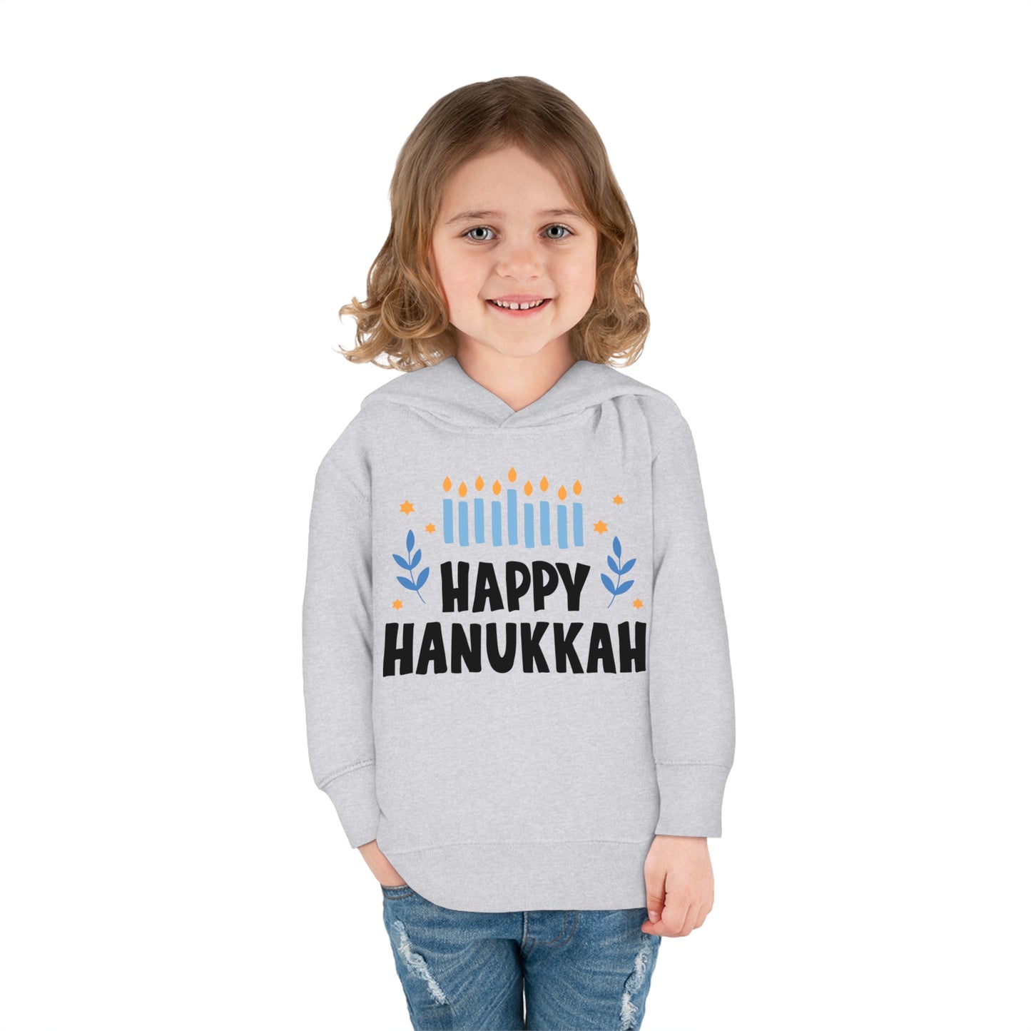 Happy Hanukkah 5 Toddler Pullover Fleece Hoodie