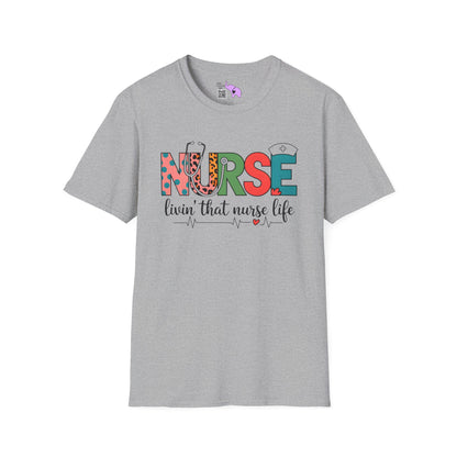 Nurse Livin' That Nurse Life Adult T-shirt