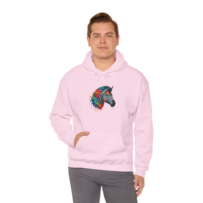 Colorful Zebra Heavy Blend™ Hooded Sweatshirt