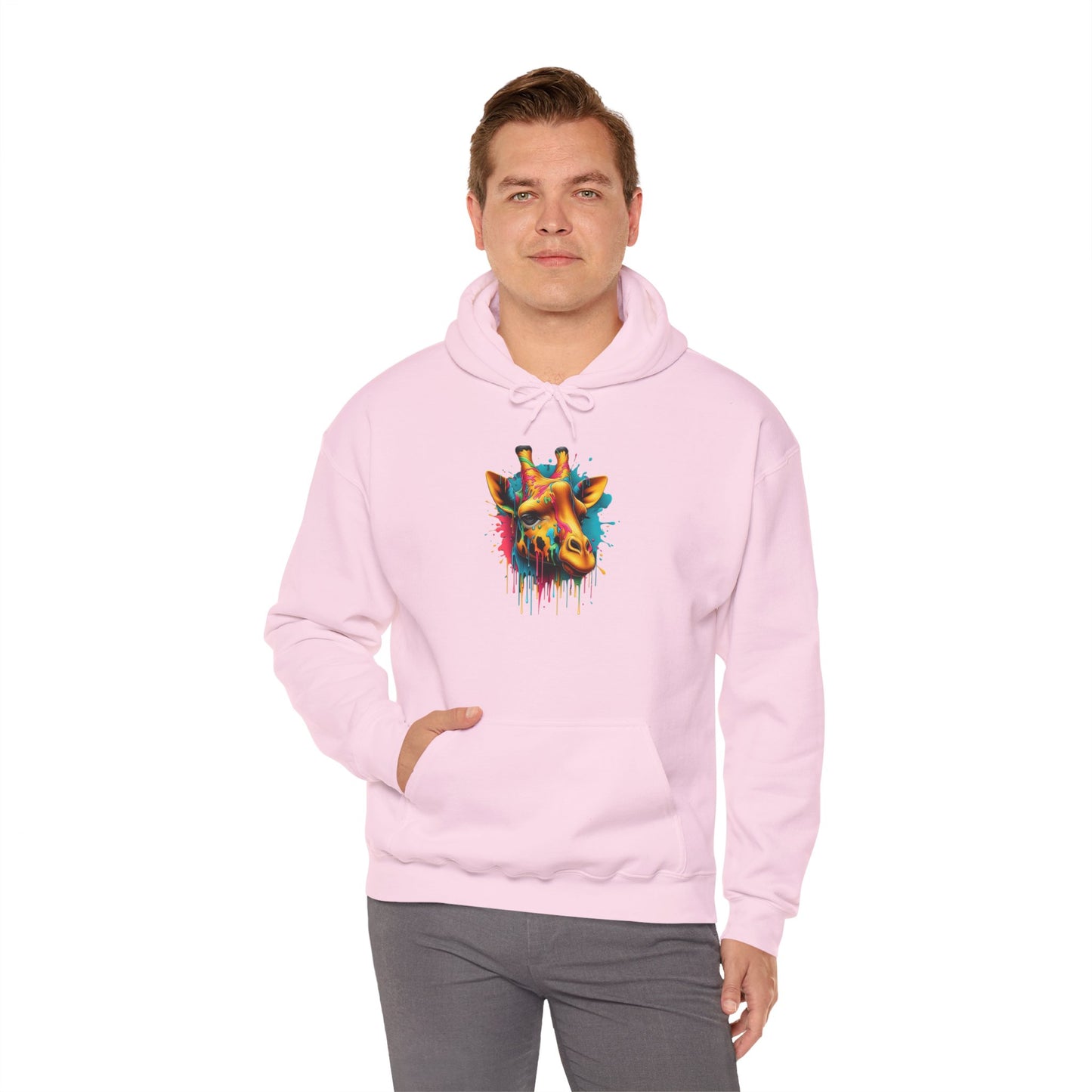 Colorful Giraffe Heavy Blend™ Hooded Sweatshirt