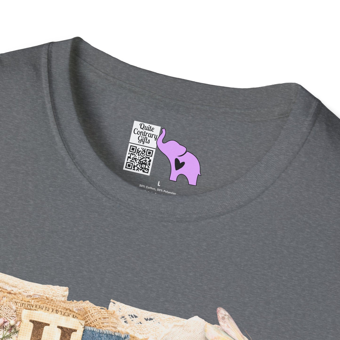 He Is Risen (Lace Collage) Adult T-shirt
