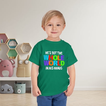 He's Got The Whole World in His Hands Toddler Tee