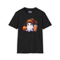 Cute Ghost w/Pumpkins Adult T-shirt