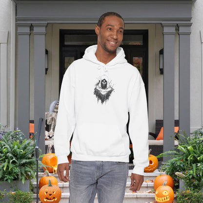 Creepy Ghost Heavy Blend™ Hooded Sweatshirt