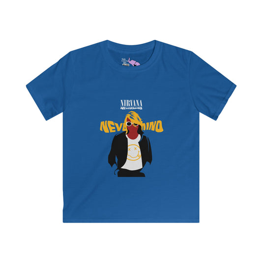 Nirvana Kurt Cobain Nevermind Kids Softstyle Tee