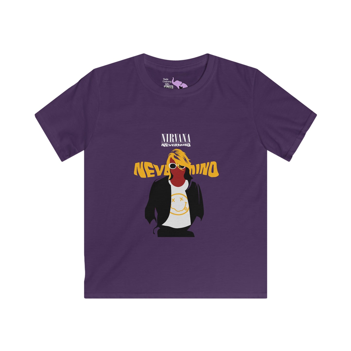 Nirvana Kurt Cobain Nevermind Kids Softstyle Tee