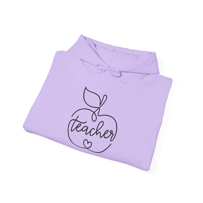 Teacher w/Apple Heavy Blend™ Hooded Sweatshirt