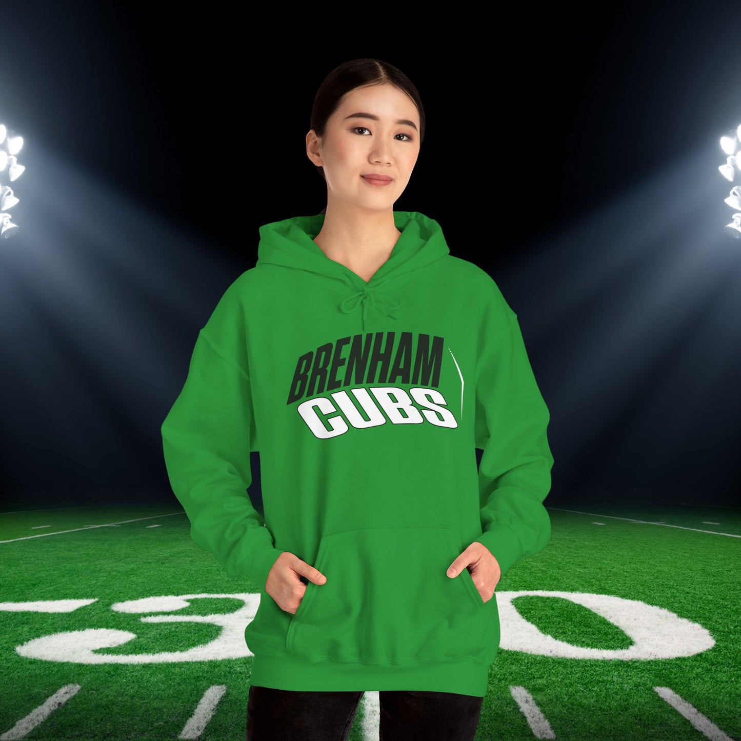 Brenham Cubs (Angled) Adult Heavy Blend™ Hooded Sweatshirt