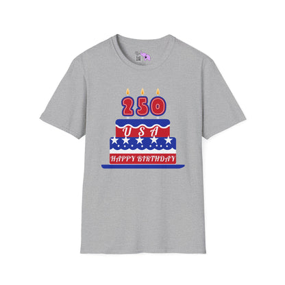 Happy Birthday USA Adult T-shirt