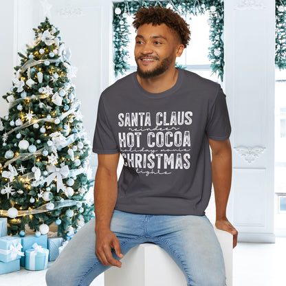 Santa Claus Hot Cocoa Chriatmas Adult T-shirt