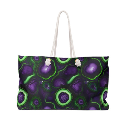 Amethyst & Lime Fracture Weekender Bag