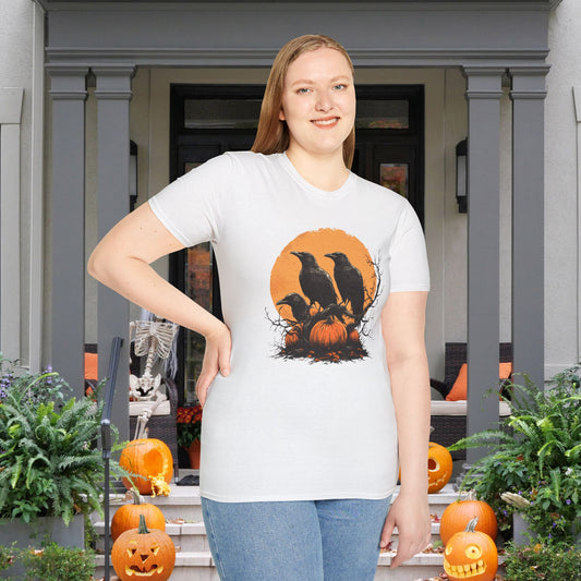Halloween Crows 4 Adult T-shirt