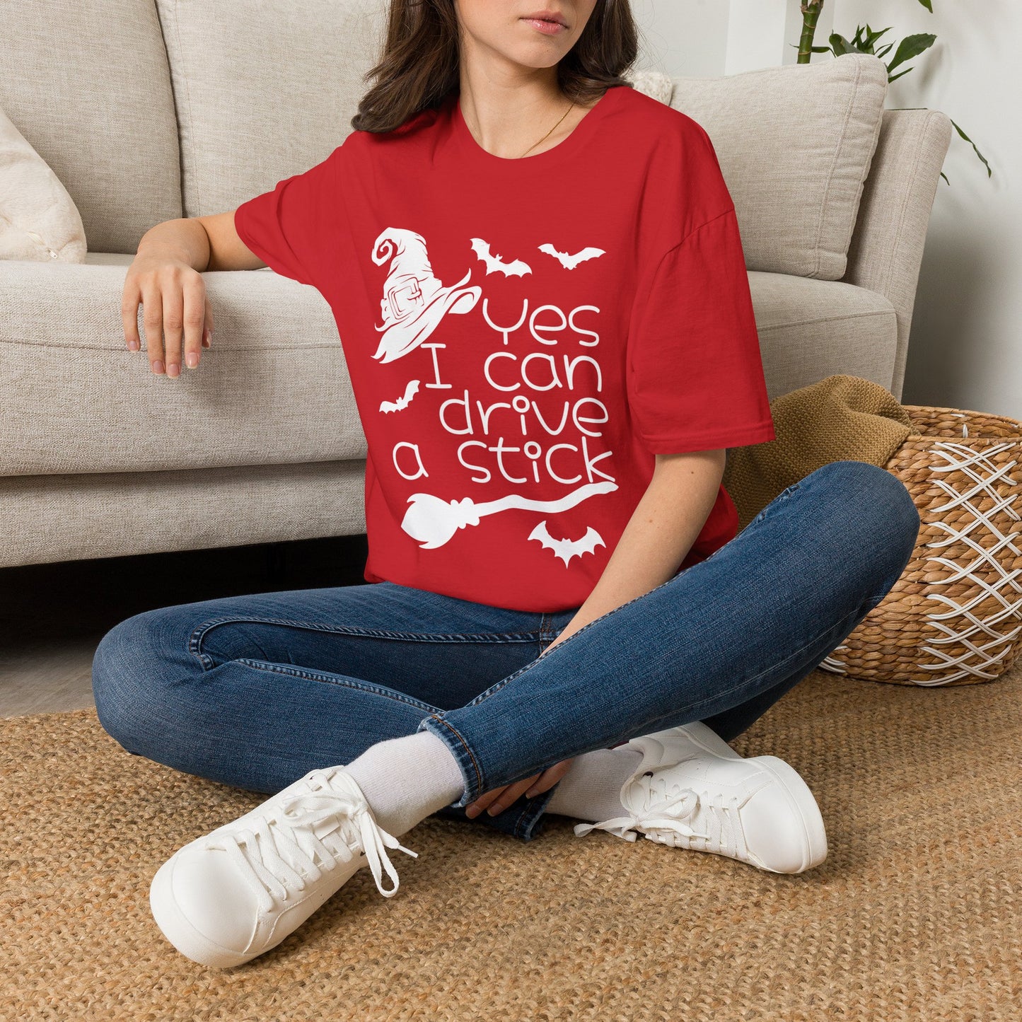 Yes I Can Drive A Stick Adult T-shirt