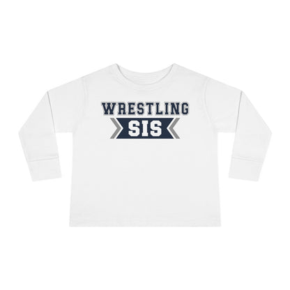 Wrestling Sis Toddler Long Sleeve Tee