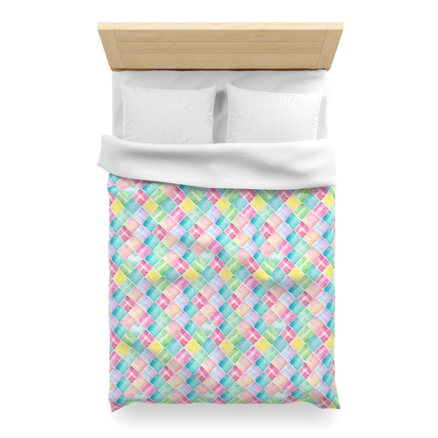Watercolor Weave Microfiber Duvet Cover