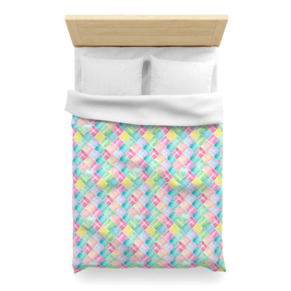 Watercolor Weave Microfiber Duvet Cover