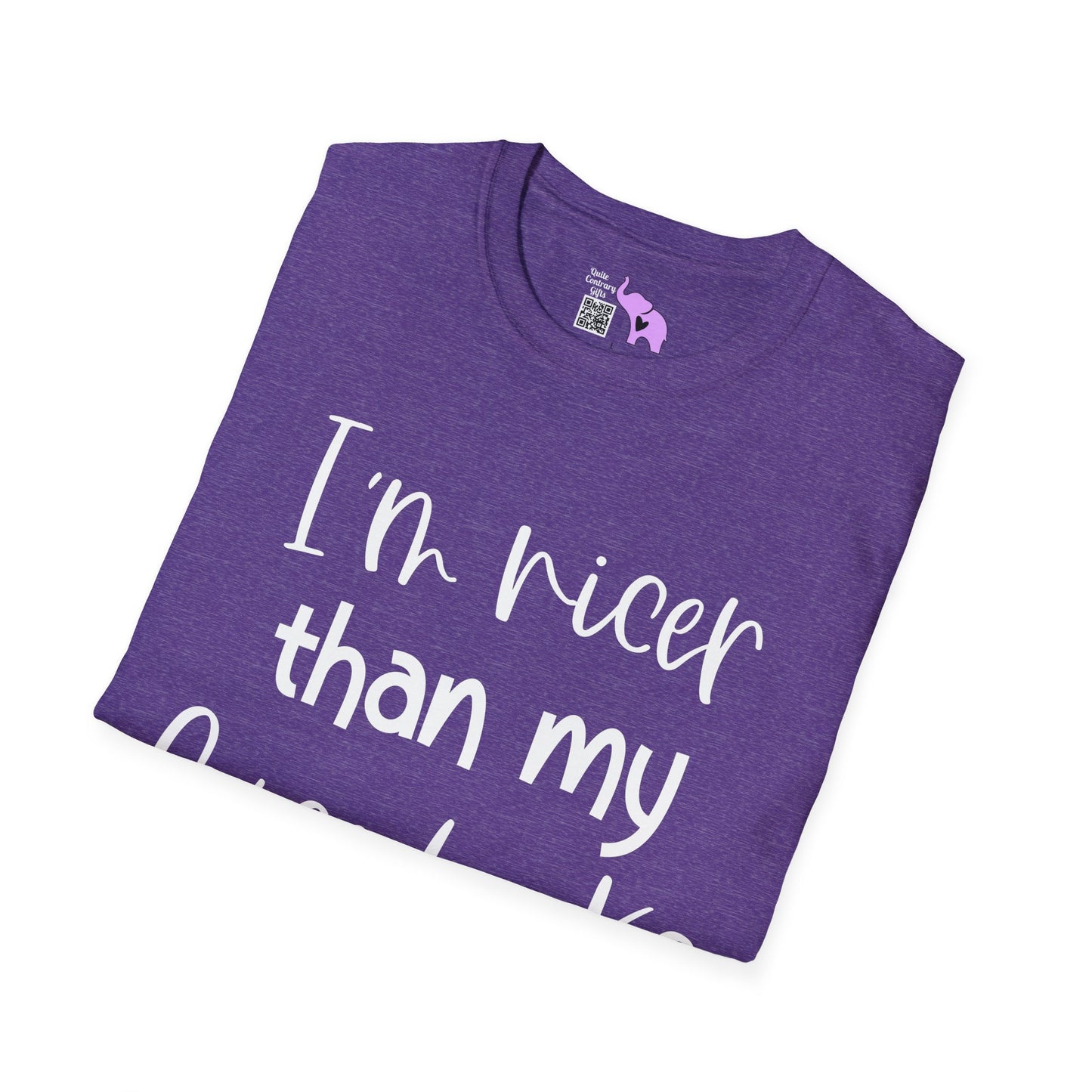 I'm Nicer Than My Face Looks Adult T-shirt