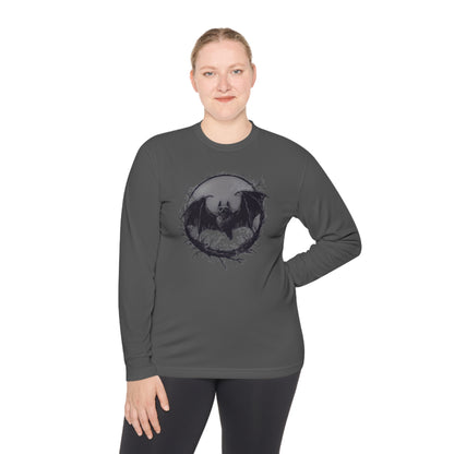 Creepy Bat Adult Long Sleeve Tee