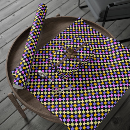 Joyful Checkerboard Gift Wrap