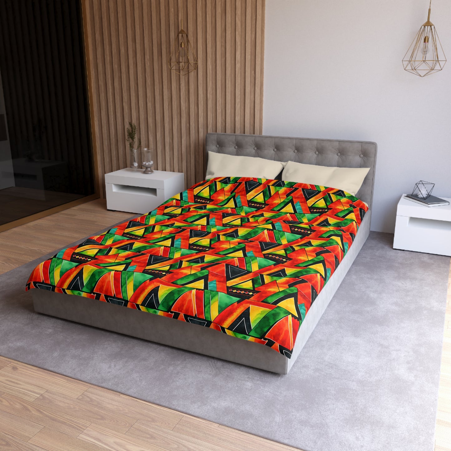 Abundance Vibes Microfiber Duvet Cover
