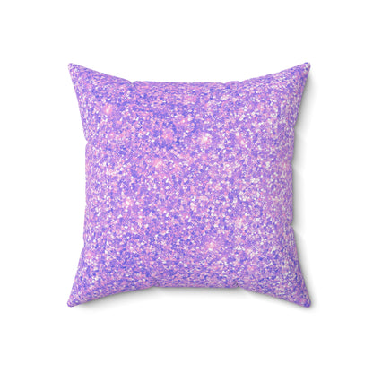 Lavender Crystal Throw Pillow