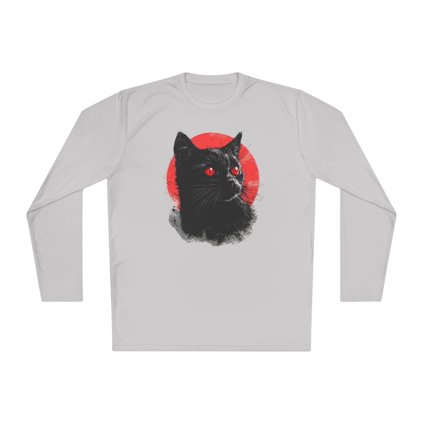 Black Cat Over Moon 2 Adult Long Sleeve Tee