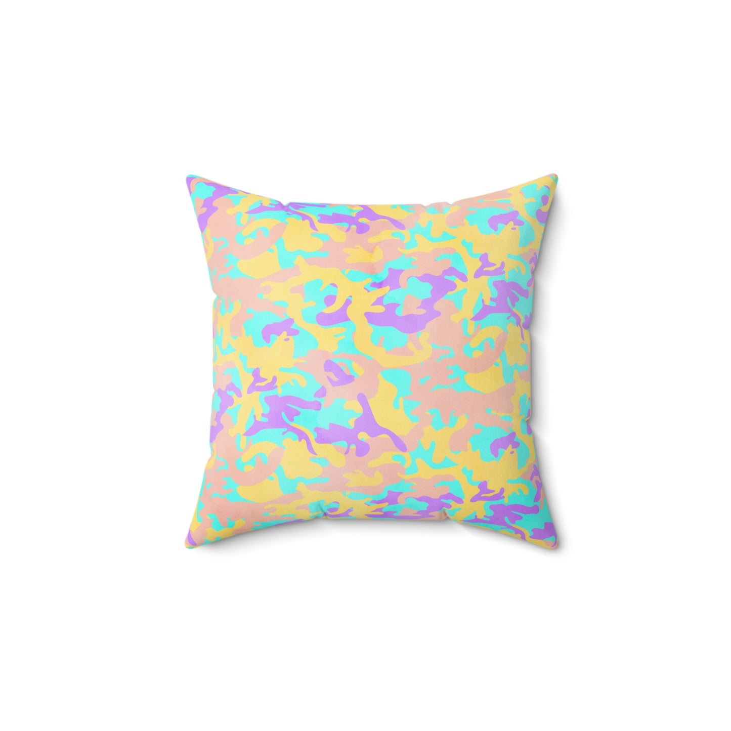 Dreamsicle Camo Throw Pillow