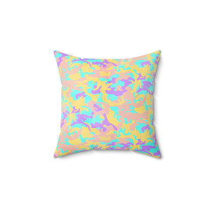 Dreamsicle Camo Throw Pillow