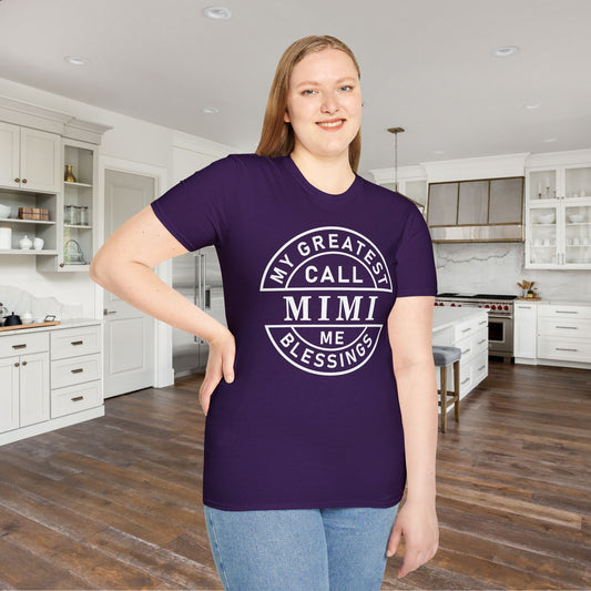 My Greatest Blessings Call Me Mimi Adult T-shirt