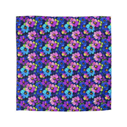 Watercolor Daisies Microfiber Duvet Cover