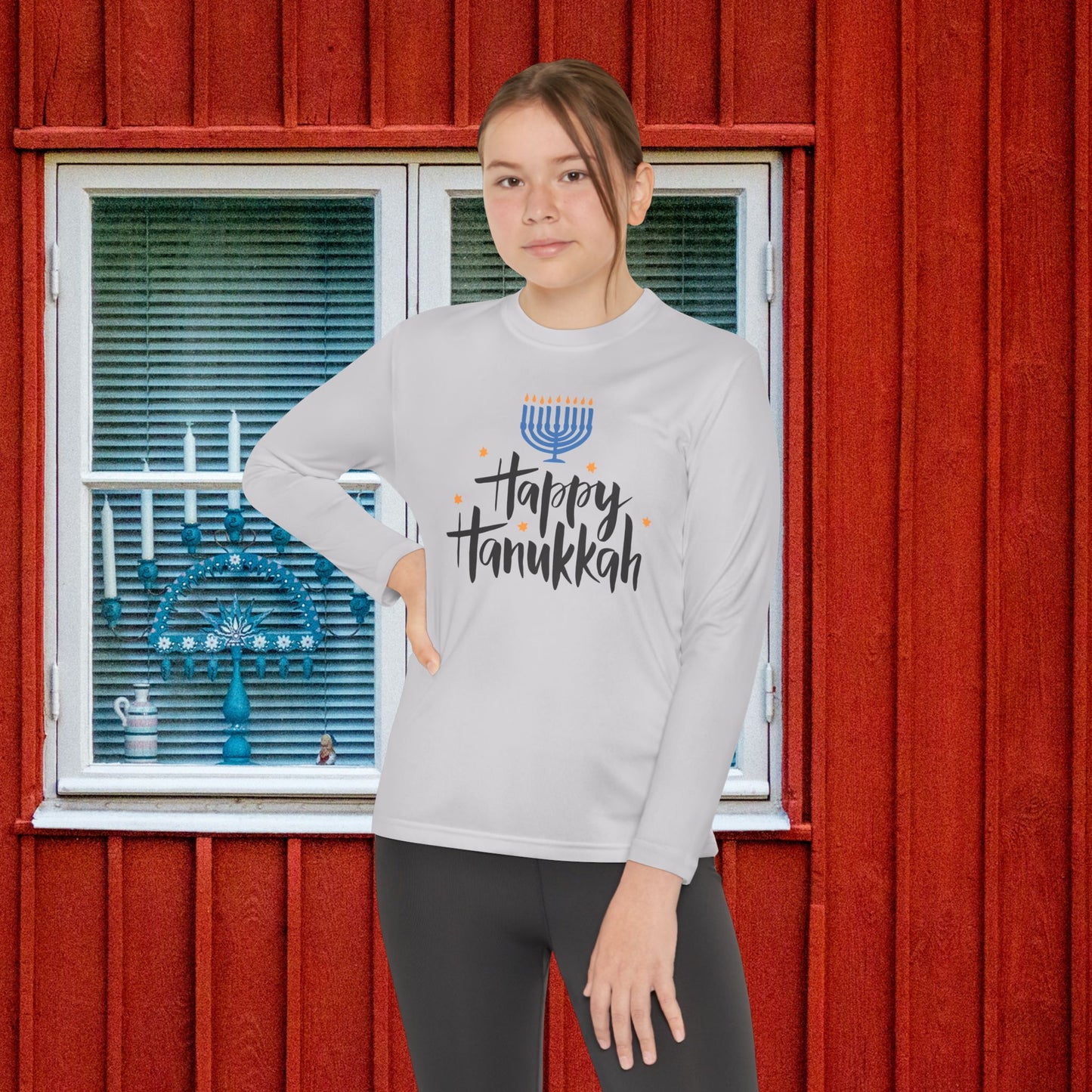 Happy Hanukkah 6 Youth Long Sleeve Tee