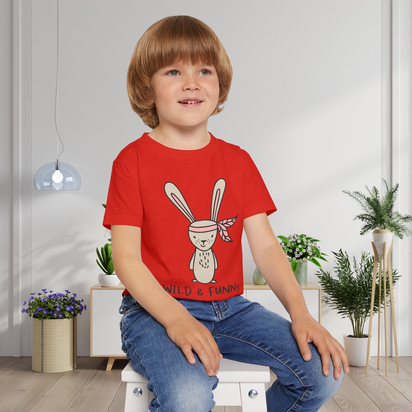Wild & Funny (Bunny) Heavy Cotton™ Toddler T-shirt