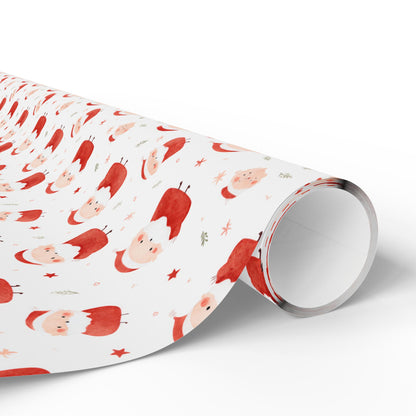 Holly Jolly Santas Wrapping Paper