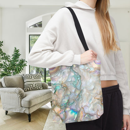 Green Opalescent Dreams Canvas Tote Bag