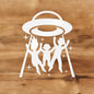 Family Alien Abduction Decal