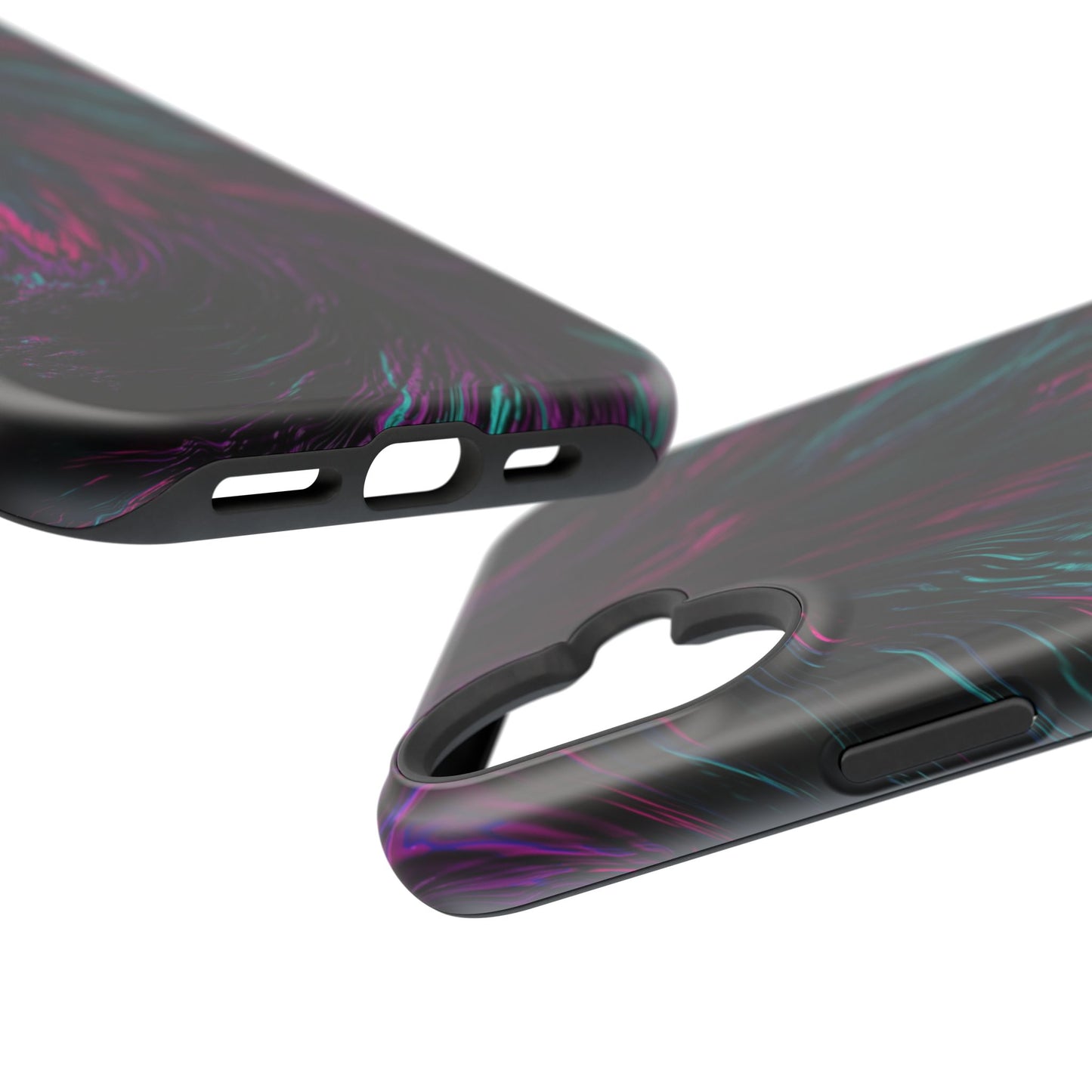 Pink Orchid Feathers MagSafe® Compatible Tough Case for iPhone