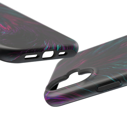 Pink Orchid Feathers MagSafe® Compatible Tough Case for iPhone