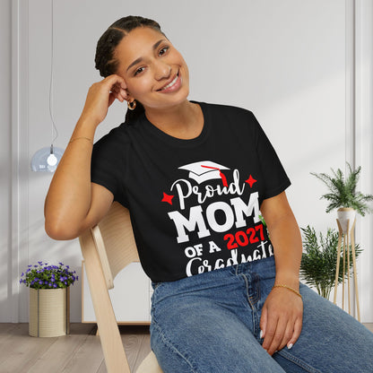 Proud Mom of a 2027 Graduate Adult T-shirt
