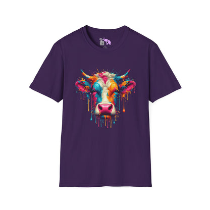 Colorful Cow Adult T-shirt
